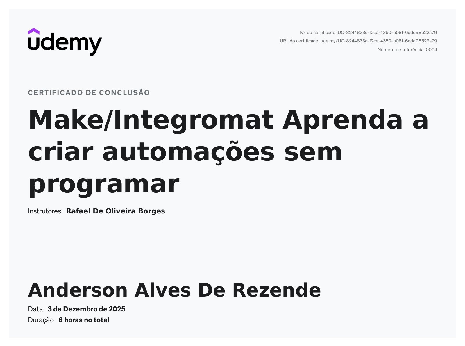 Certificado MAKE